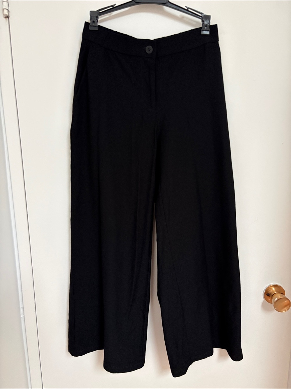 Eileen Fisher Classic Black Wide-Leg Women's Pants